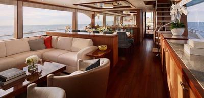 Ocean Alexander 100 skylounge Wine Down <b>Interior Gallery</b>