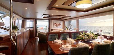 Ocean Alexander 100 skylounge Wine Down <b>Interior Gallery</b>